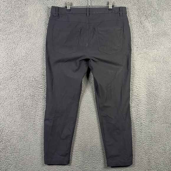 Lululemon Pants Mens 34x27 Black ABC Slim Fit Stretch Warpstreme Chino 5 Pocket - Picture 4 of 13
